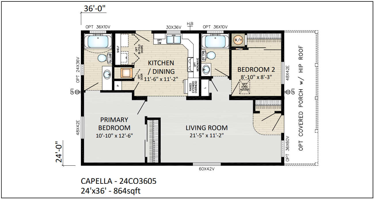 Capella Double Section Floorplan