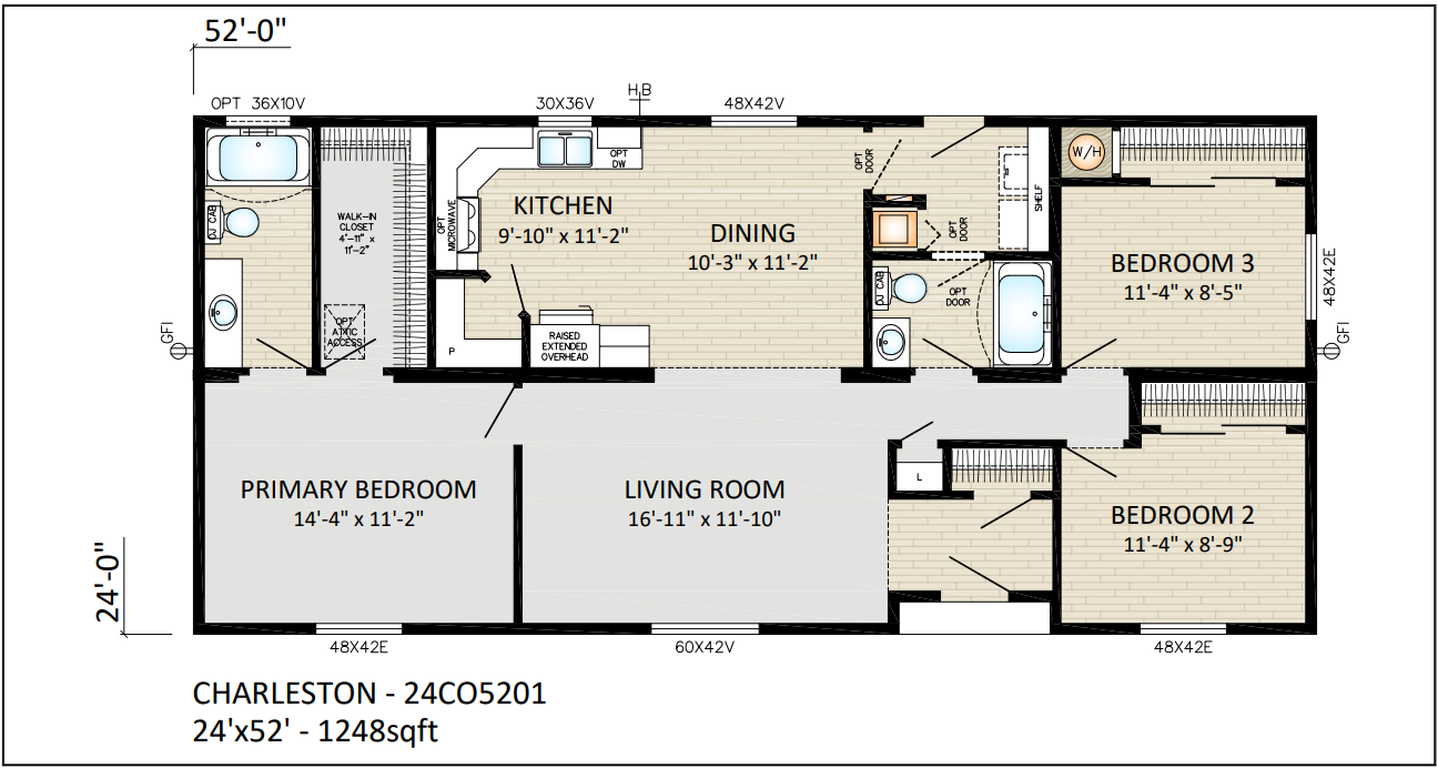 Charleston Double Section Floorplan