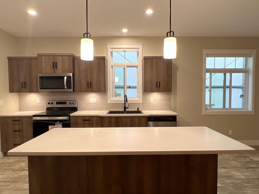 Kitchen with quality cabinetry and countertops