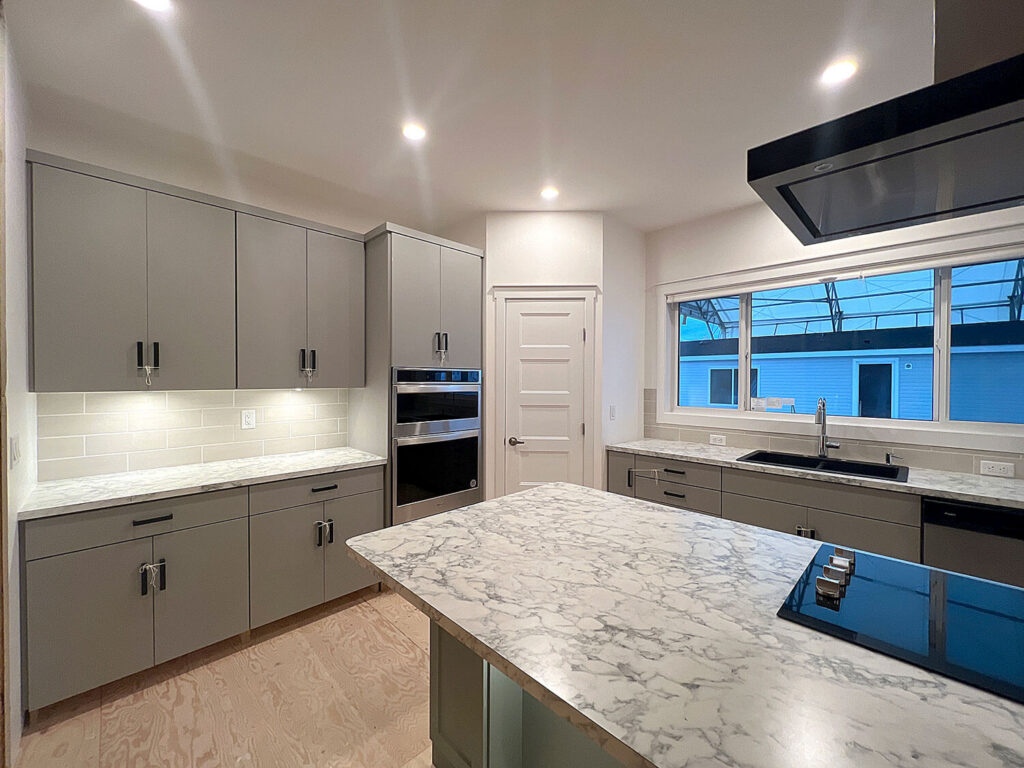 Stylish kitchen with premium cabinetry and countertops