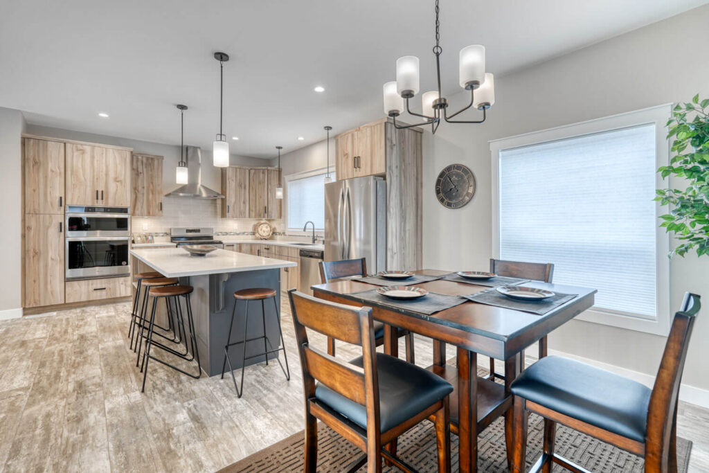 Contemporary kitchen with modern appliances