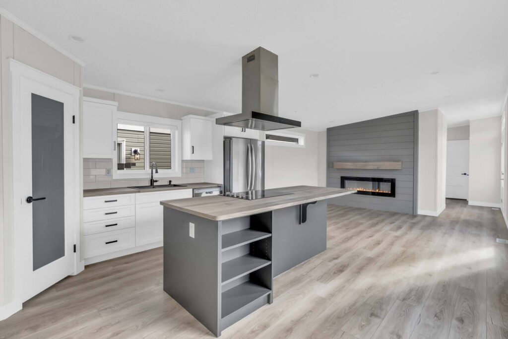 Contemporary kitchen with quality finishes and ample counter space