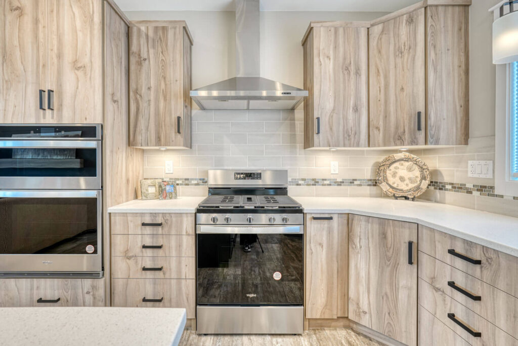 Well-designed kitchen with ample storage and counter space